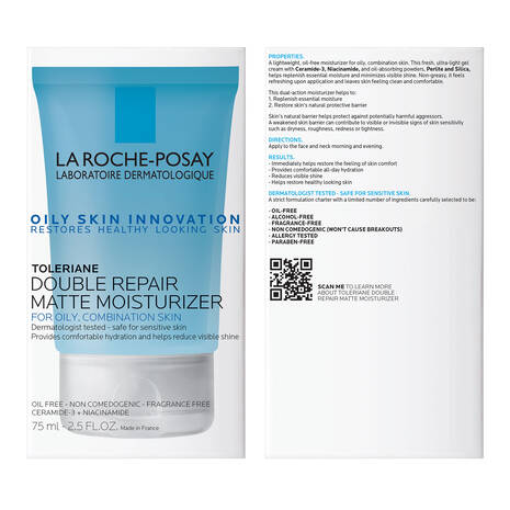 La Roche Toleriane Double Repair Matte Face Moisturizer For Oily Skin