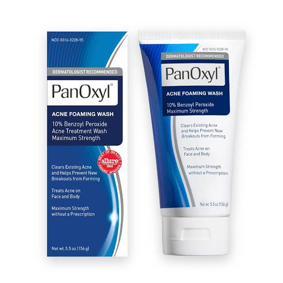 PanOxyl Acne Foaming Wash Benzoyl Peroxide 10% Maximum Strength